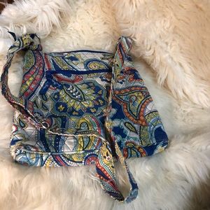 Vera Bradley off the shoulder/crossbody bag blue.